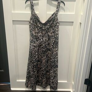 Donna Karan Leopard Slip Dress